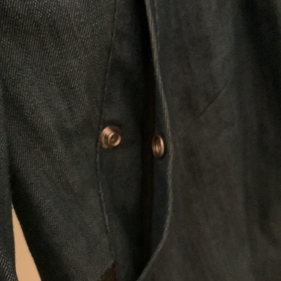 Tess Giberson denim hooded long jacket - Picture 7 of 8